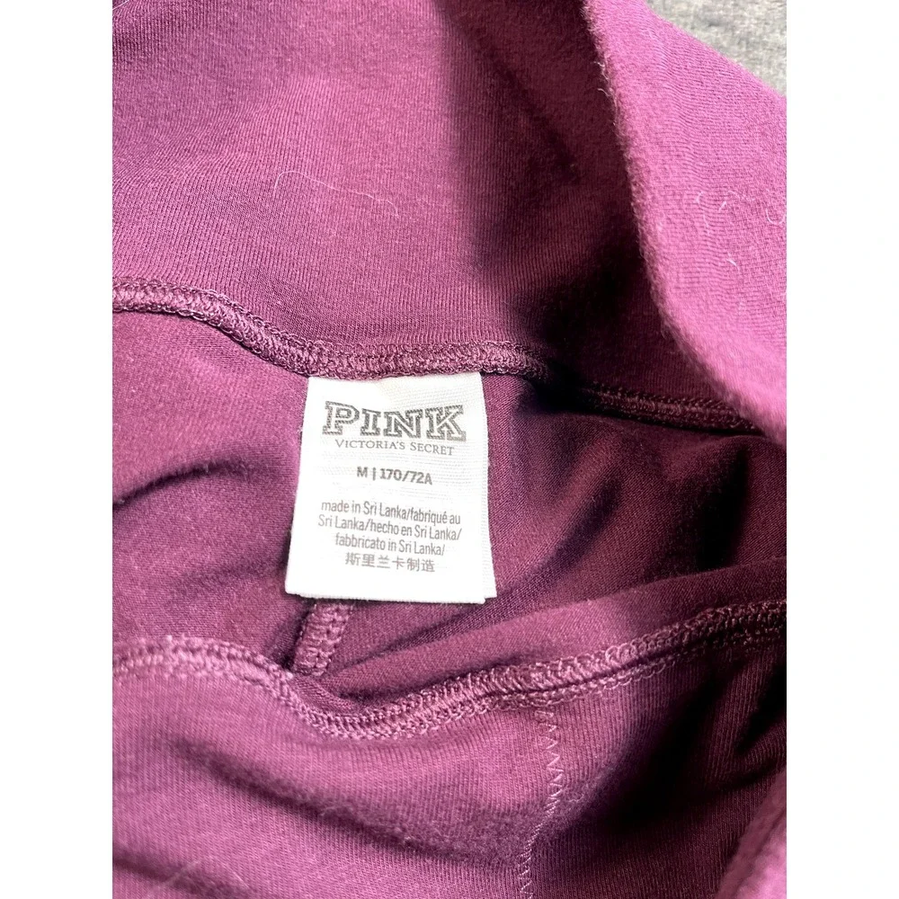 Victoria Secret Pink Leggings Womens Medium Maroon 